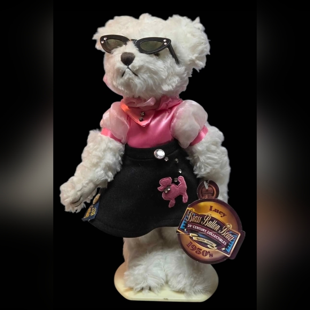 Lucy Bear From the Brass Button Bears 20th Century Collection